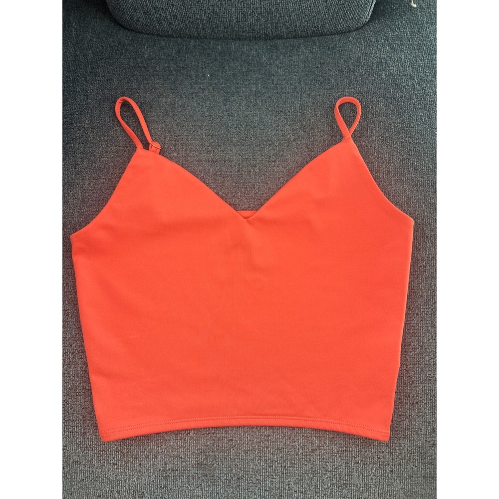 Reformation EcoMove Orange‎ Crop Tank Top Athletic XS